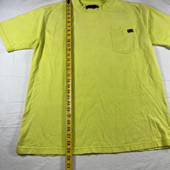 Riggs Workwear by Wrangler Utility Pocket T-Shirt XL Yellow Short Sleeve Pocket - Picture 7 of 11